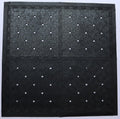 Set Of Four Square Interlocking Black Rubber Indoor Outdoor Mats close-up detail
