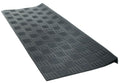 9" X 30" Black Rubber Outdoor Door Mat on a white background