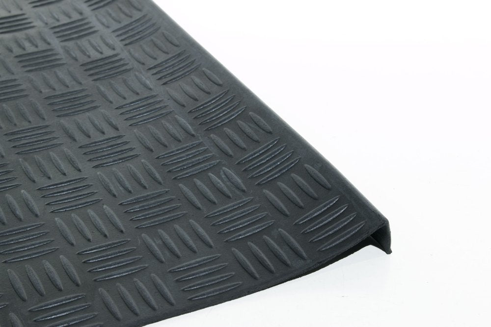 9" X 30" Black Rubber Outdoor Door Mat - SKU 576949