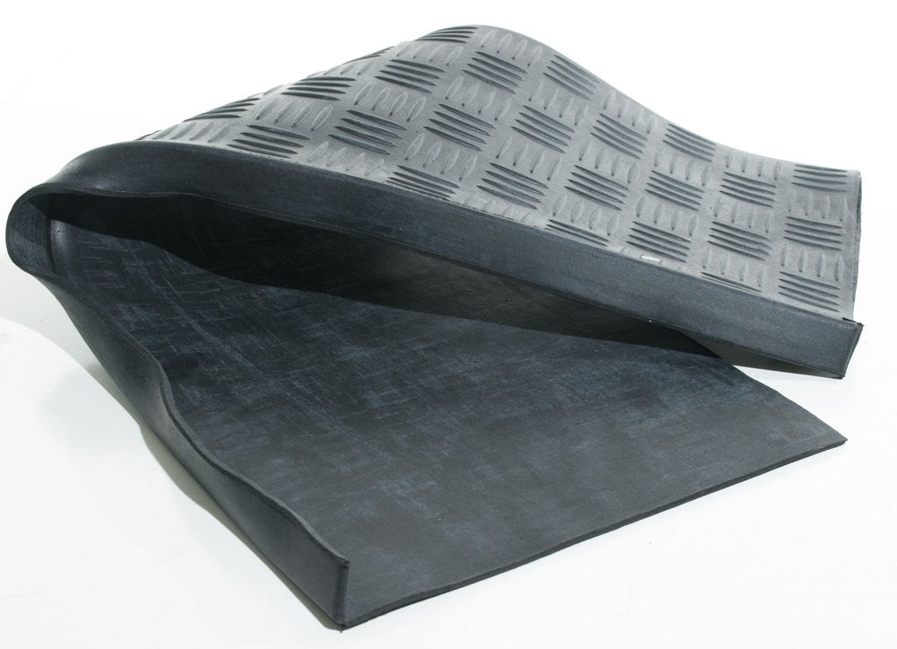 9" X 30" Black Rubber Outdoor Door Mat - SKU 576949