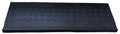 9" X 30" Black Rubber Outdoor Door Mat on a white background