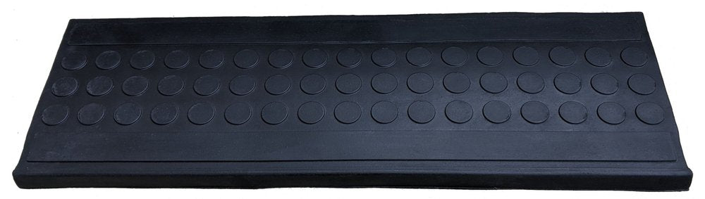 9" X 30" Black Rubber Outdoor Door Mat - 9" H x 30" W x 0.25" D