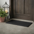 9" X 30" Black Rubber Outdoor Door Mat