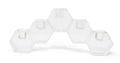 5" Clear Crystal Geometric Tabletop Candelabra Candle Holder