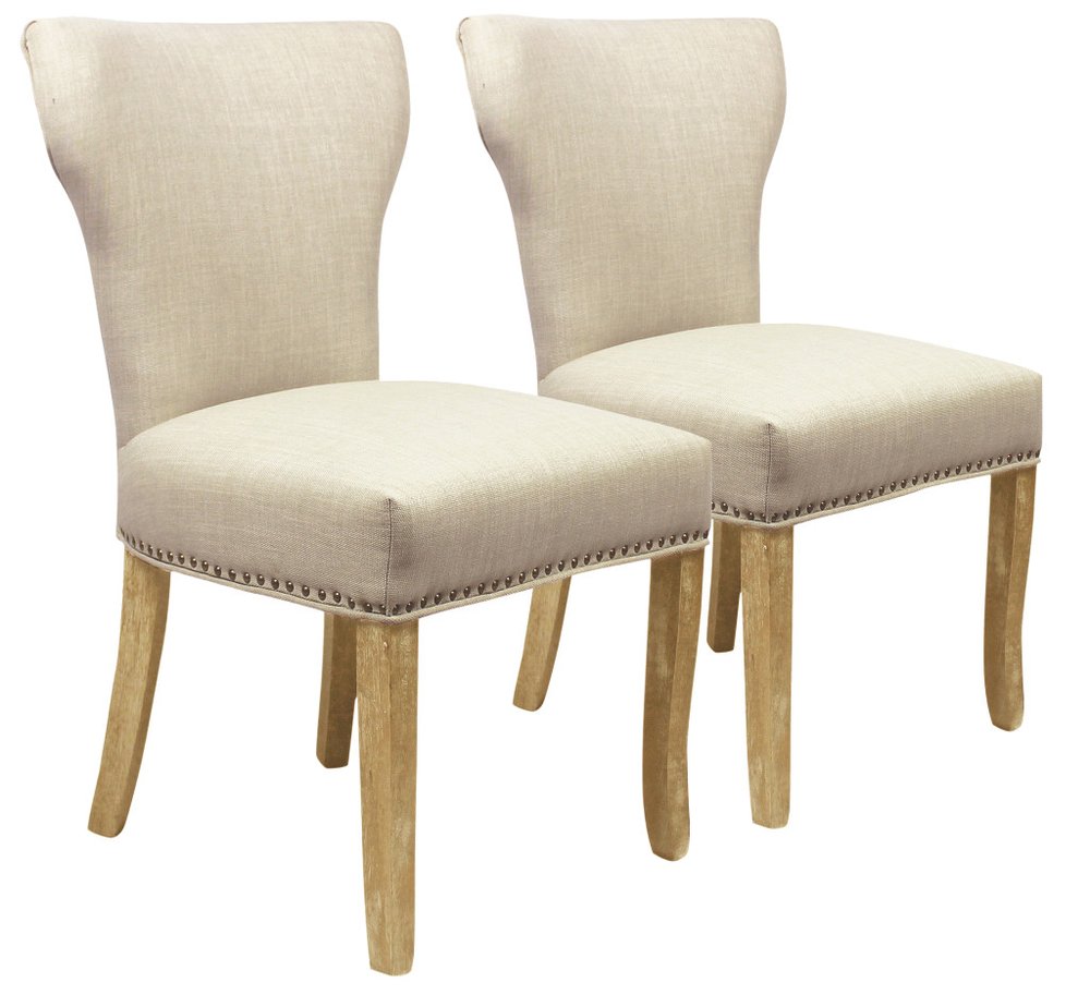 Five Piece Natural Round Solid Wood Dining Set with Four Chairs