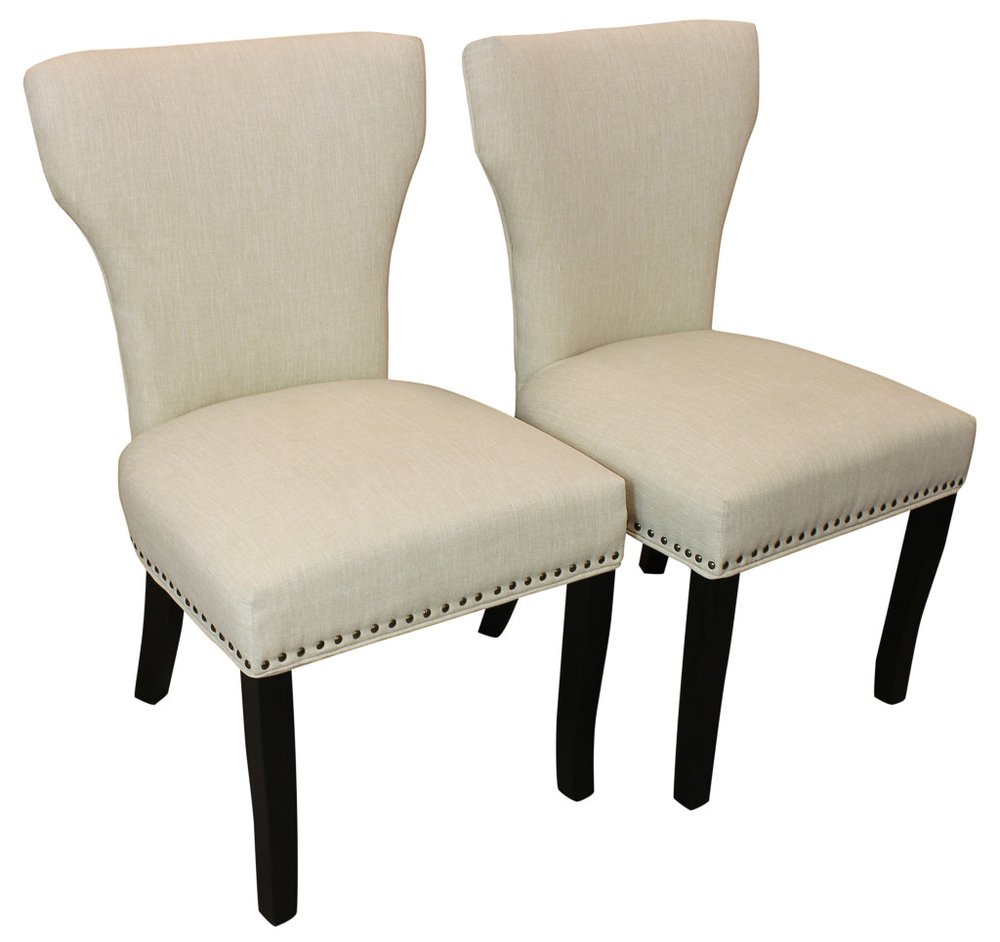 Five Piece Natural Round Solid Wood Dining Set with Four Chairs on a white background