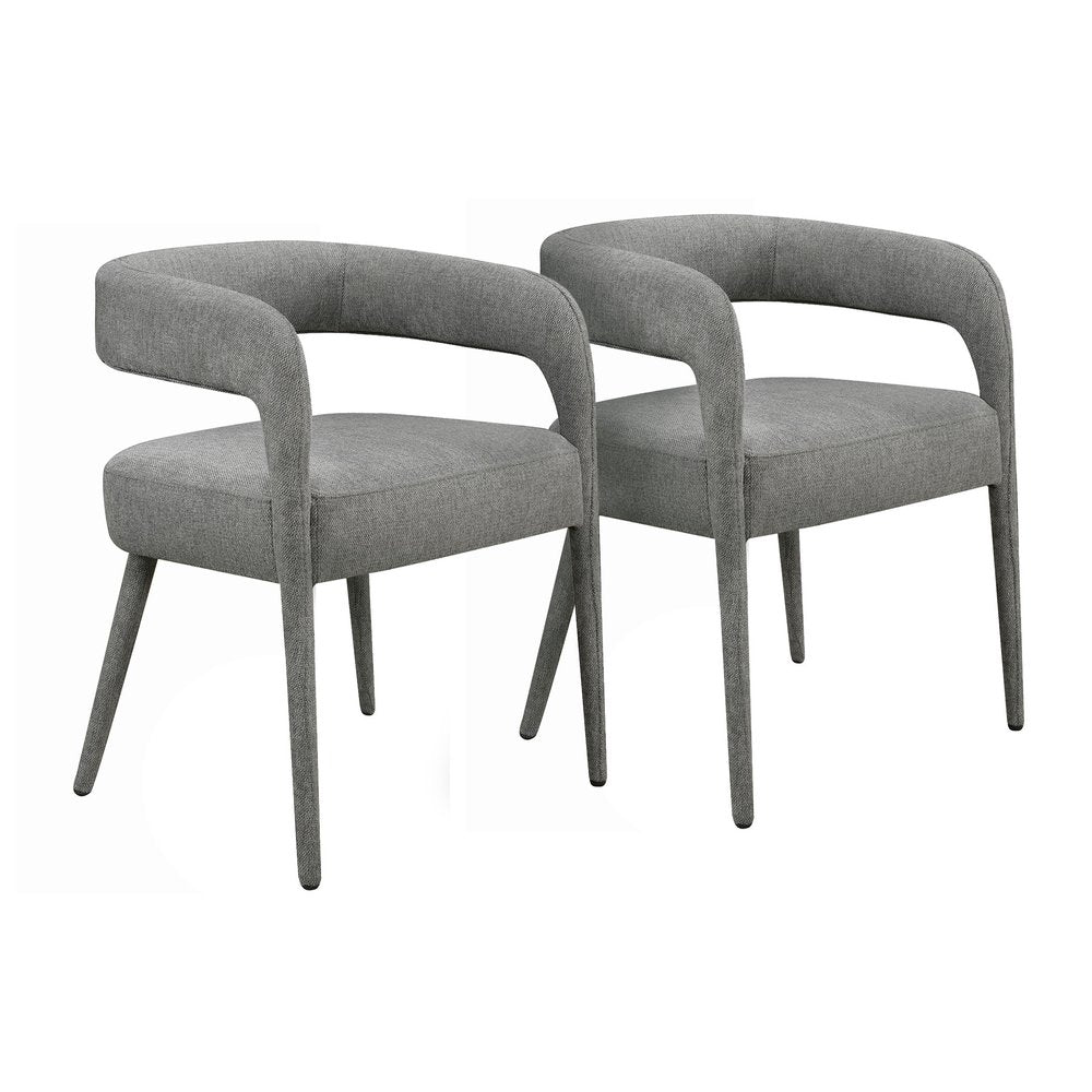 Five Piece Dark Brown Round Solid Wood Dining Set with Four Chairs on a white background