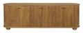 98" Natural Distressed Solid Wood Sideboard with Six Doors on a white background