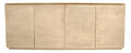 80" Natural Distressed Solid Wood Sideboard With Four Doors on a white background