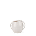 7" Cream Speckle Ceramic Amphora Table Vase