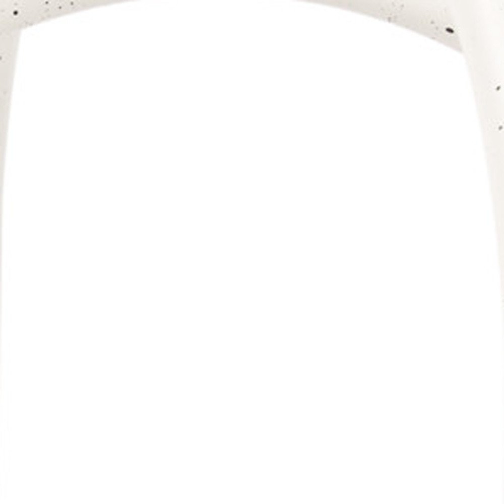 Set of Two White Iron Modern Abstract Tabletop Sculptures on a white background