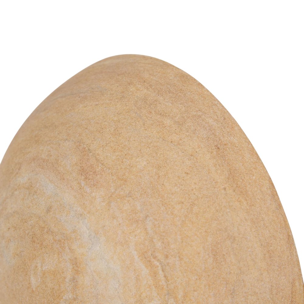 Set of Two Beige Stone Orb Decorative Bookends