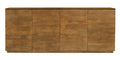 80" Tan Distressed Solid Wood Sideboard With Four Doors on a white background