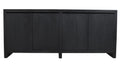 84" Graphite Distressed Reclaimed Wood Sideboard With Four Doors on a white background