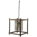 Gold Metal Single Dimmable Ceiling Light With Gold Shades