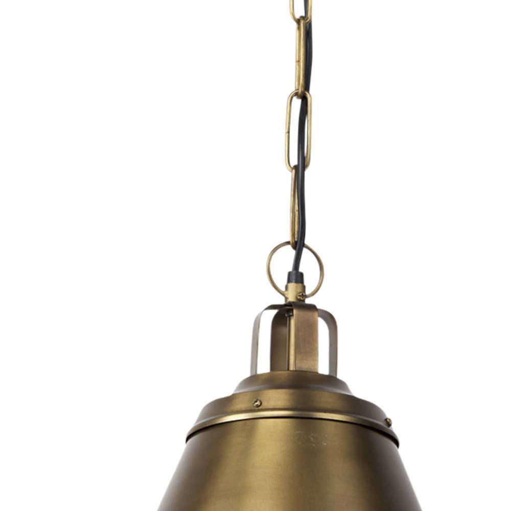 Gold Single Metal Dimmable Ceiling Light With Gold Shades on a white background