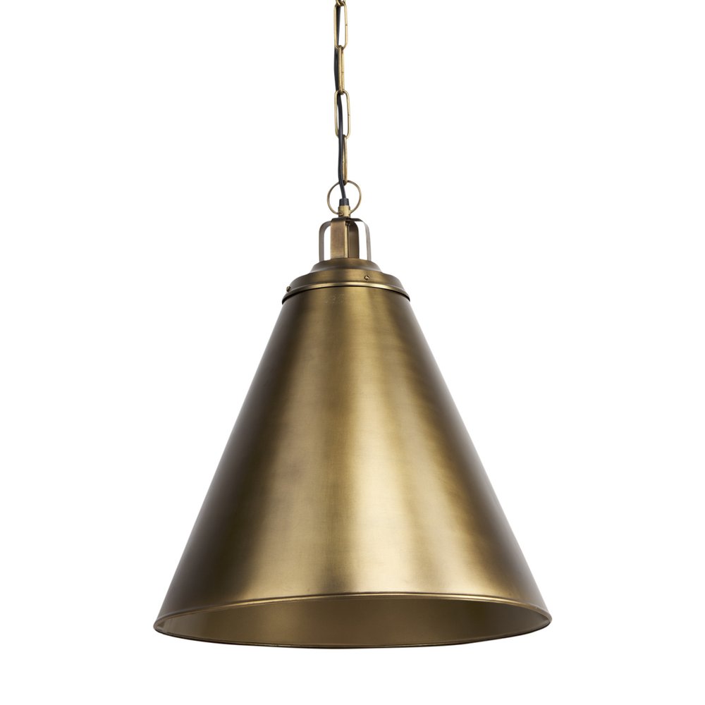Gold Single Metal Dimmable Ceiling Light With Gold Shades on a white background