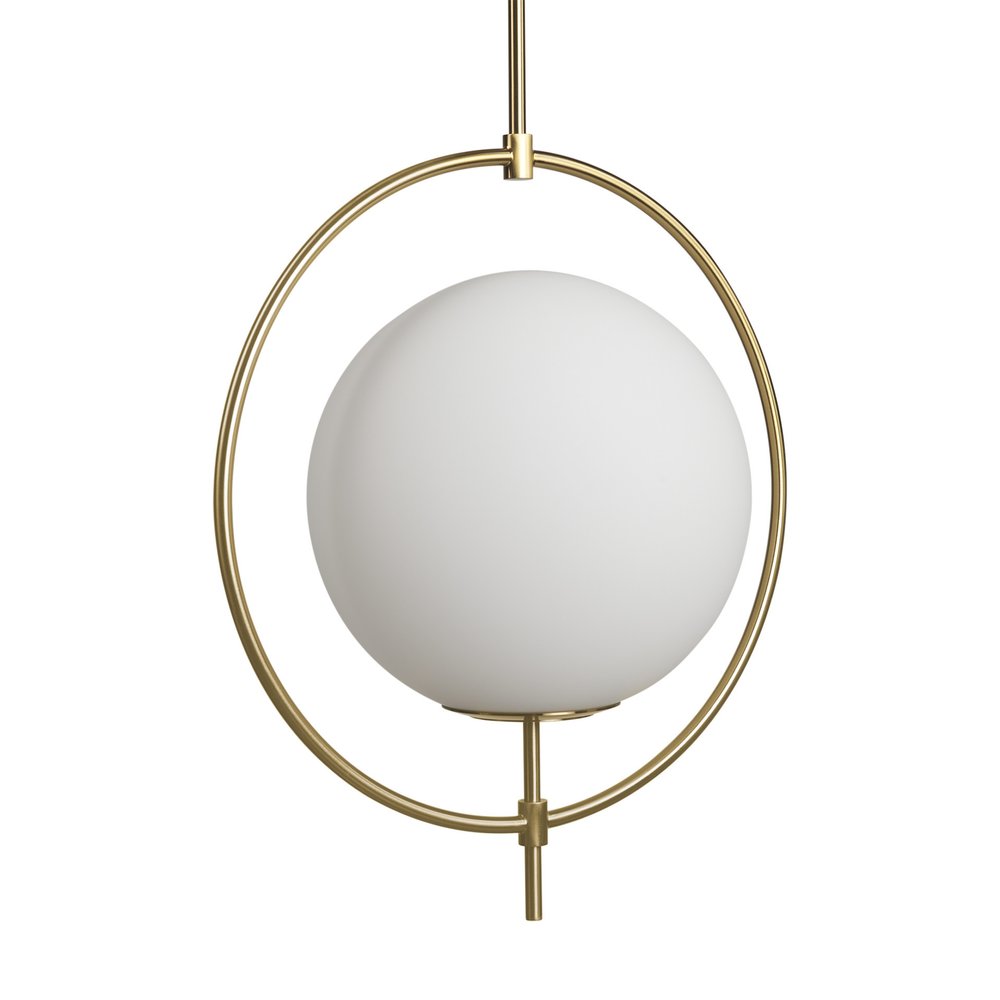 White Single Metal Dimmable Ceiling Light With White Shades on a white background