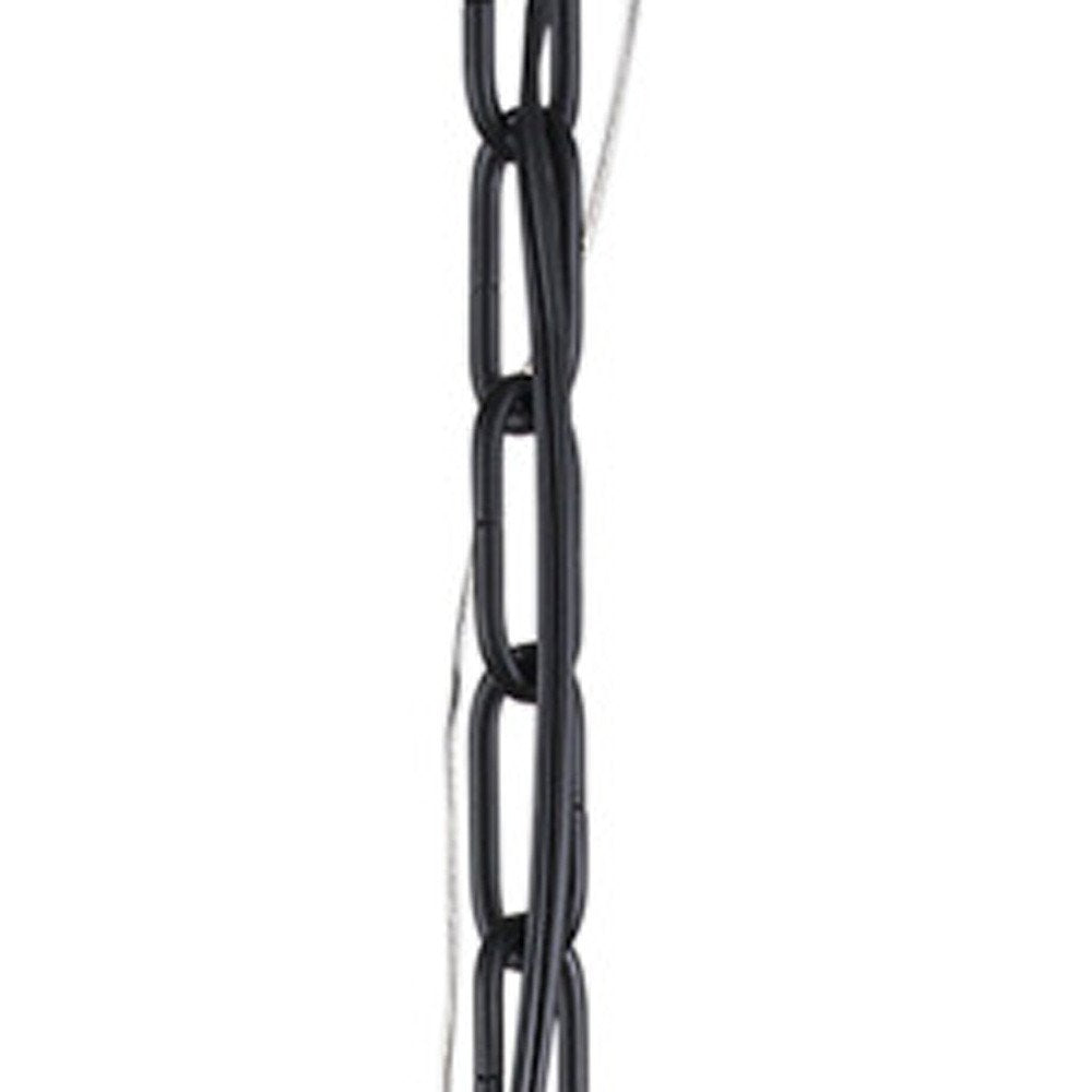 Black And White Single Metal Dimmable Ceiling Light With White Shades on a white background