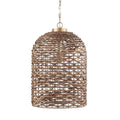 Brown Watergrass Rattan Dimmable Single Pendant Light