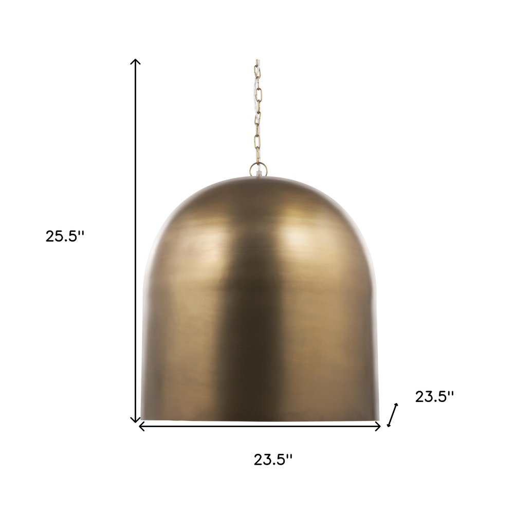 Gold Single Metal Dimmable Ceiling Light With Gold Shades on a white background