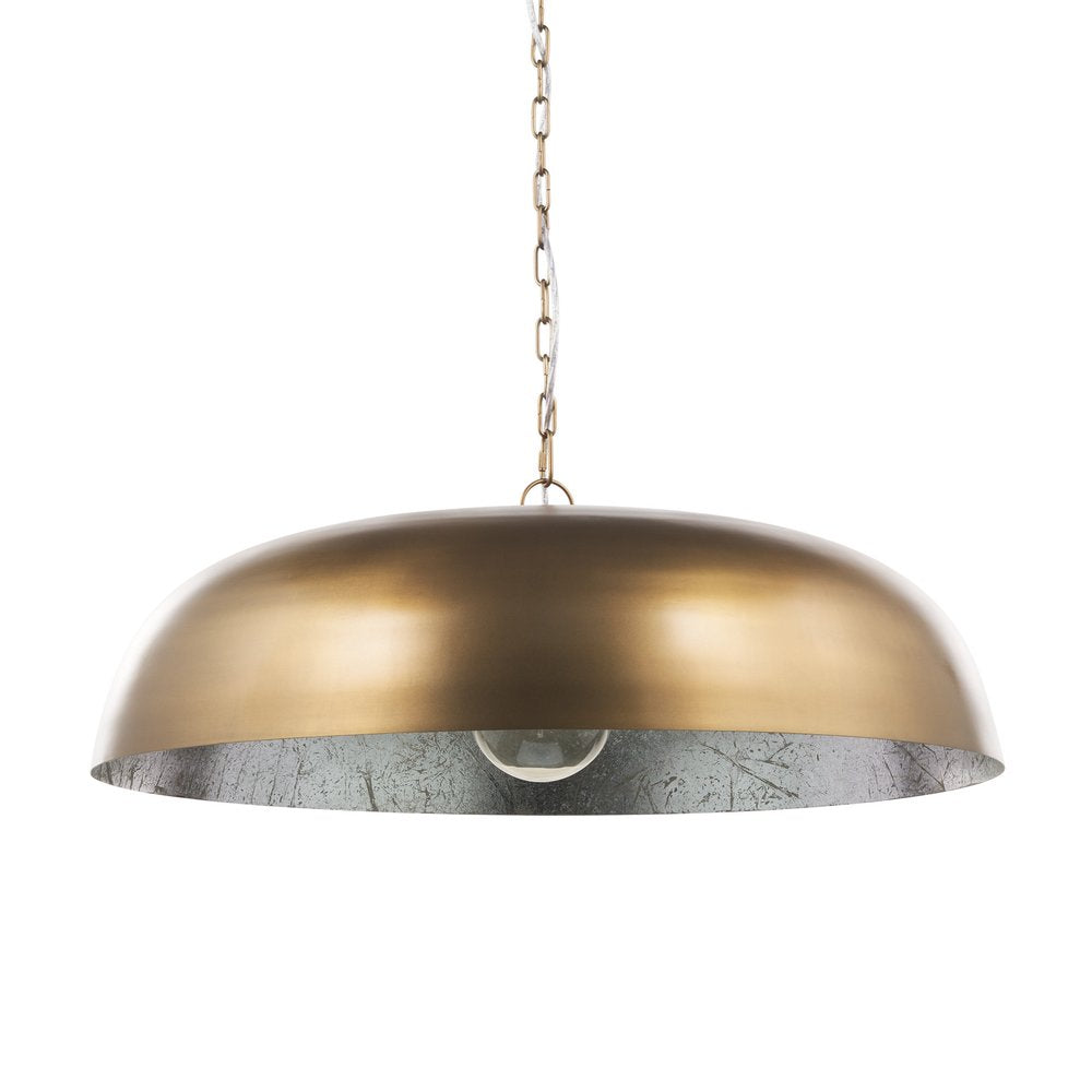 Gold Single Metal Dimmable Ceiling Light With Gold Shades on a white background
