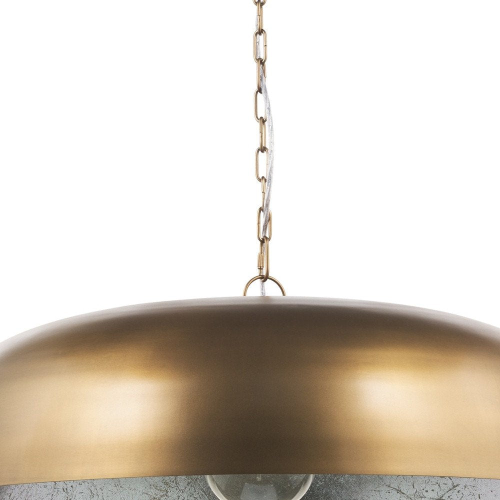 Gold Single Metal Dimmable Ceiling Light With Gold Shades on a white background