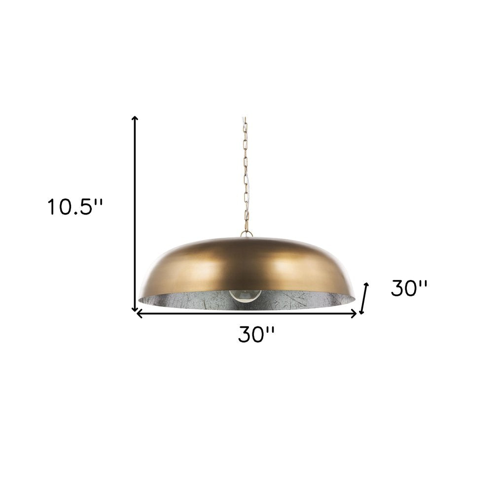 Gold Single Metal Dimmable Ceiling Light With Gold Shades on a white background