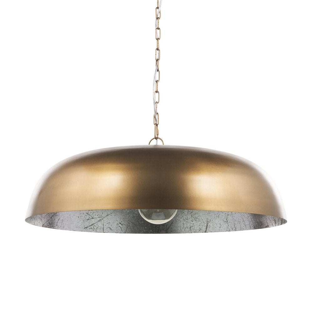 Gold Single Metal Dimmable Ceiling Light With Gold Shades on a white background