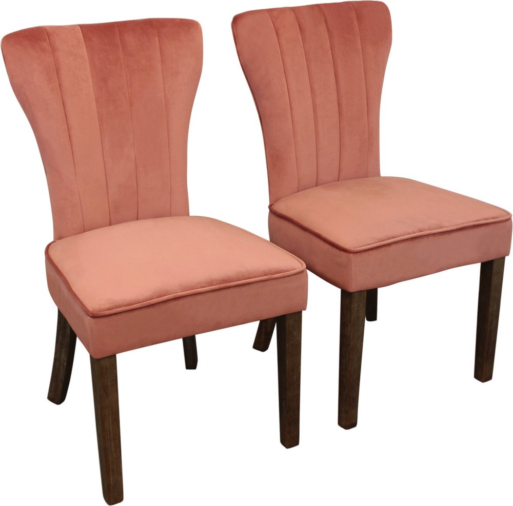 Seven Piece Dark Brown Round Solid Wood Dining Set with Six Chairs on a white background