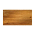 Brown 3D Embossed Striped Teak Reclaimed Wood Decorative Wall Panels on a white background