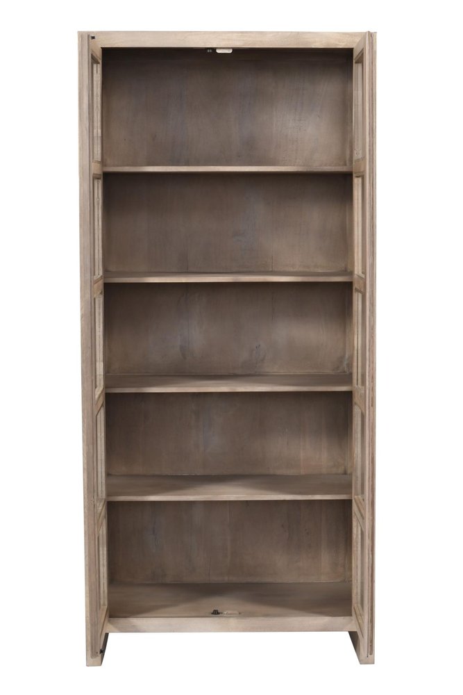 42" Ivory Solid Wood Accent Cabinet With Two Doors