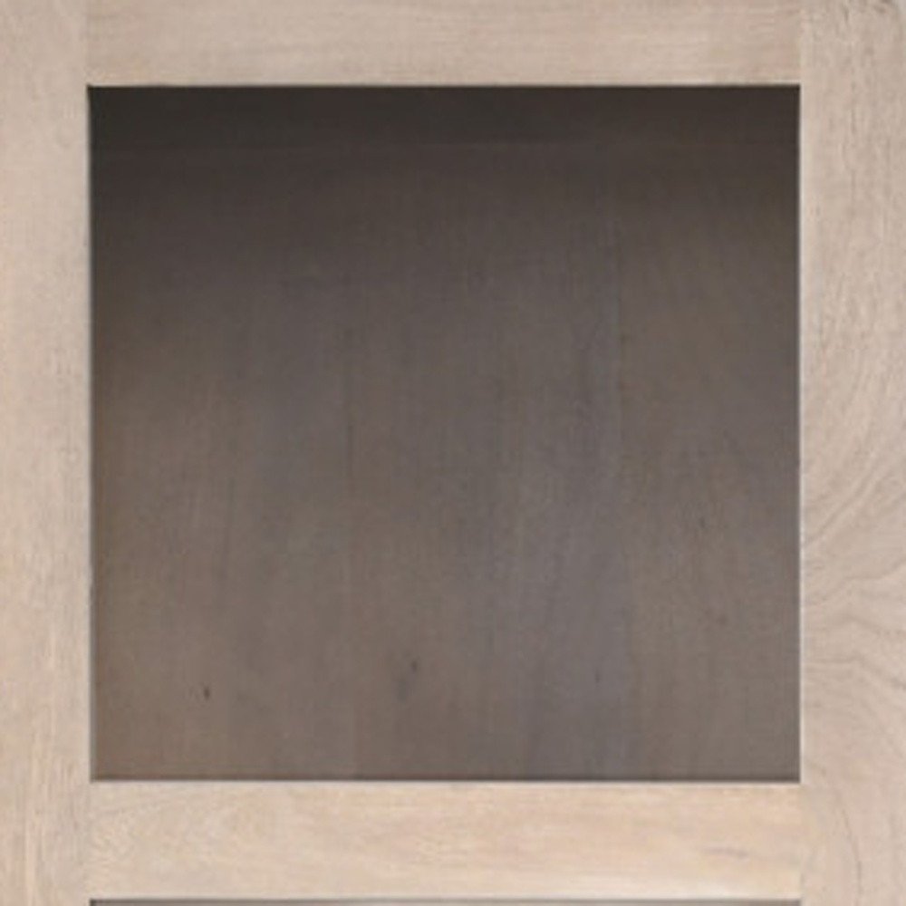 42" Ivory Solid Wood Accent Cabinet With Two Doors