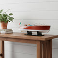 8" Unfinished Wood Hand Painted Model Boat