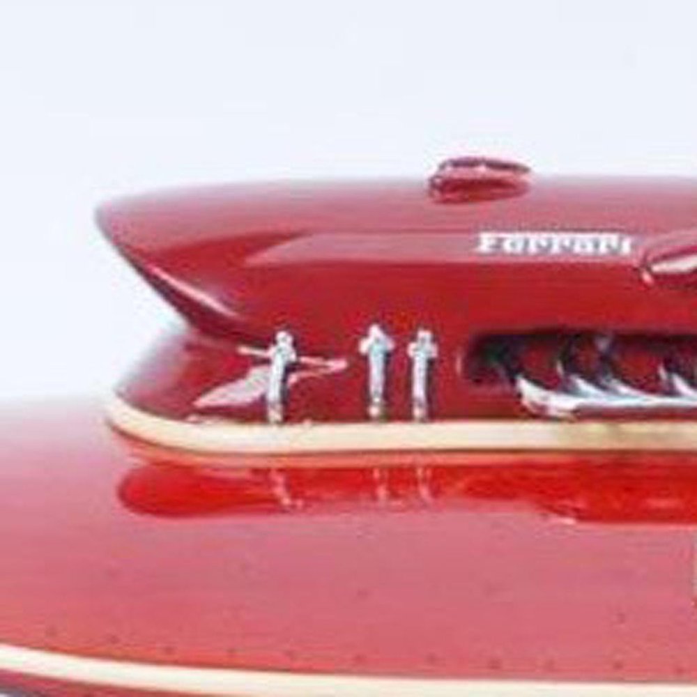 6" Unfinished Wood Hand Painted Model Boat