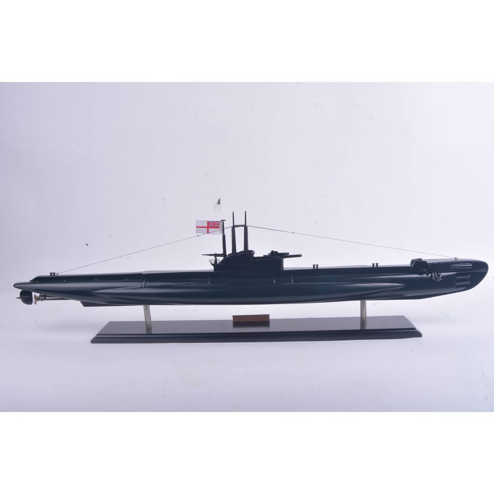 6" Unfinished Wood Hand Painted Model Boat