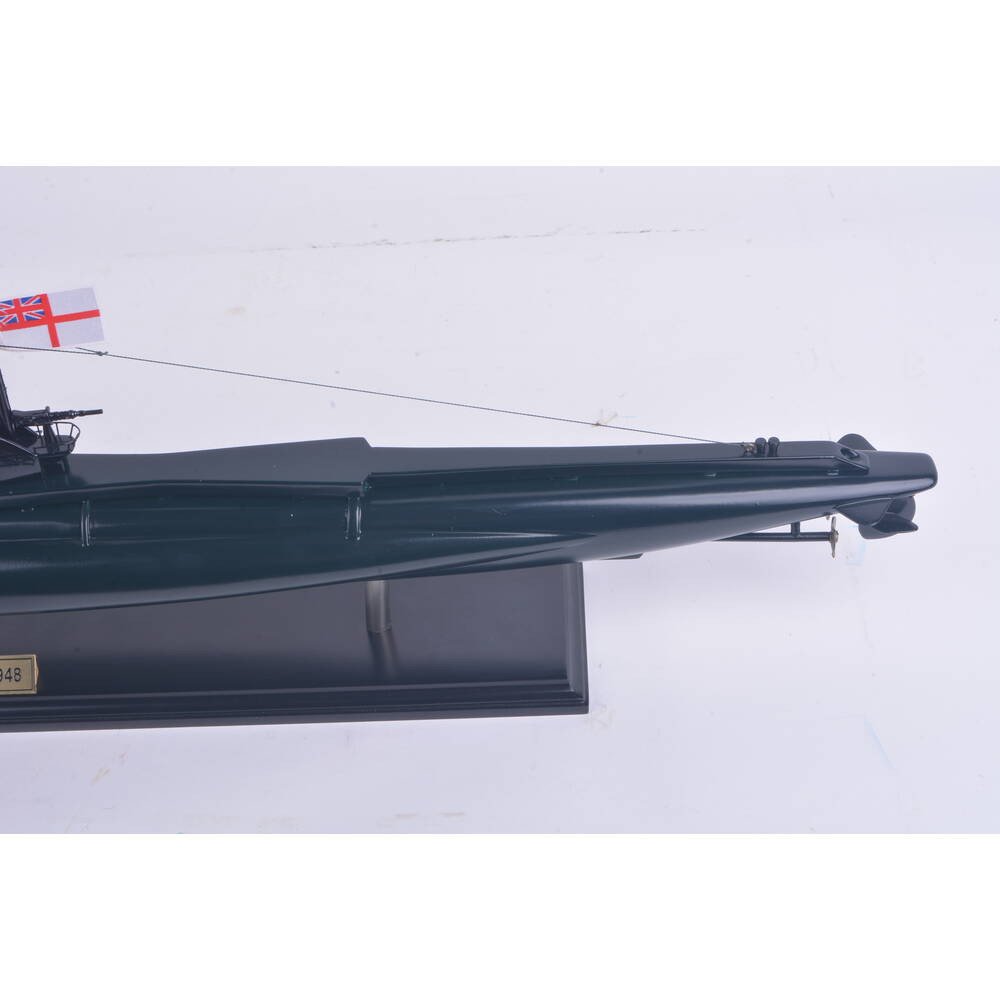 6" Unfinished Wood Hand Painted Model Boat