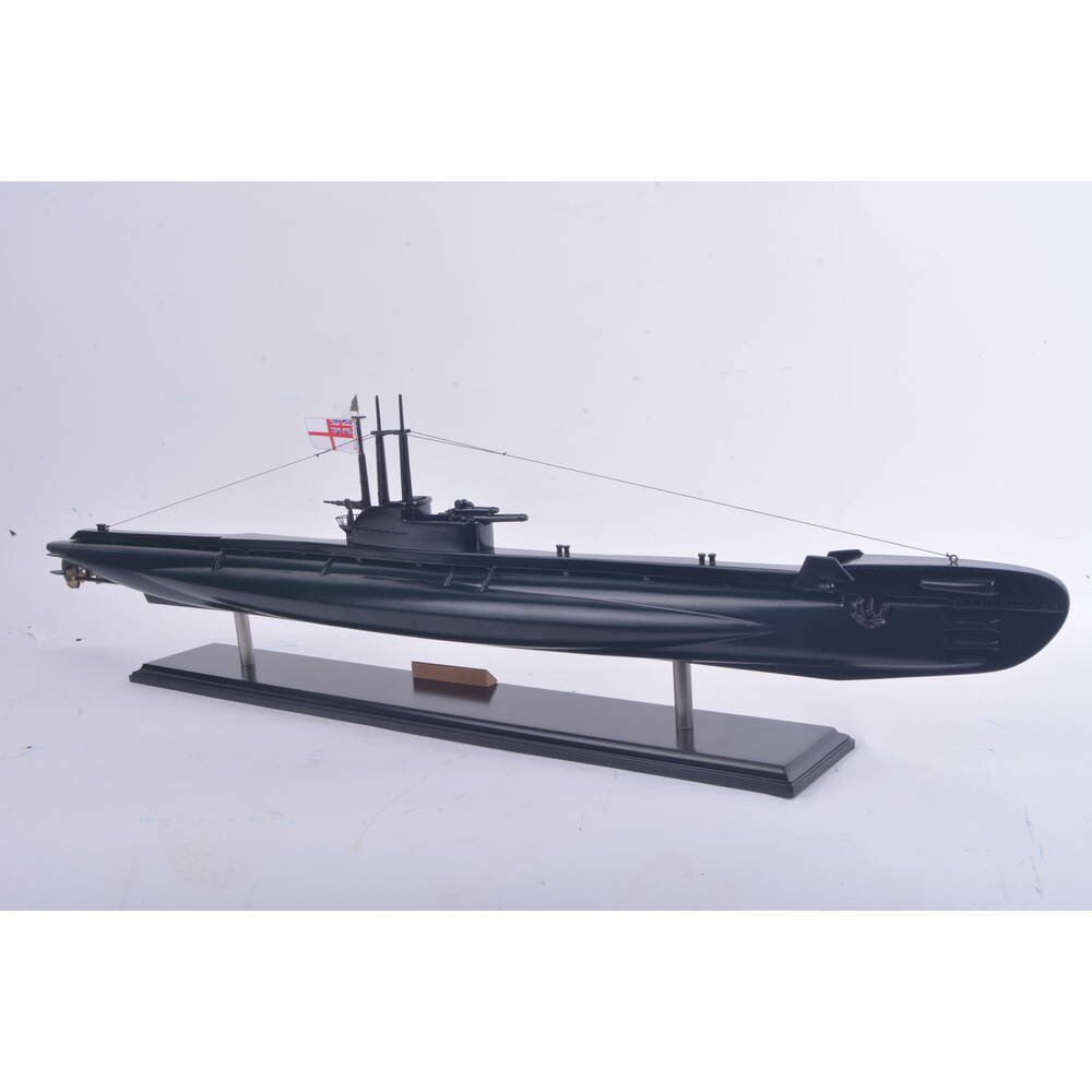 6" Unfinished Wood Hand Painted Model Boat