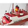9" Unfinished Wood Hand Painted Model Boat