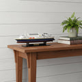 5" Unfinished Wood Hand Painted Model Boat