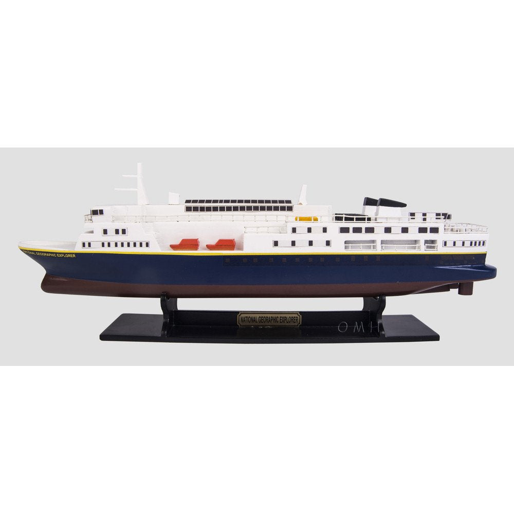 5" Unfinished Wood Hand Painted Model Boat