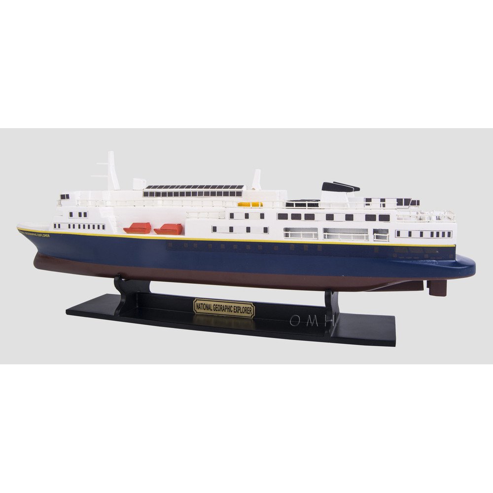 5" Unfinished Wood Hand Painted Model Boat