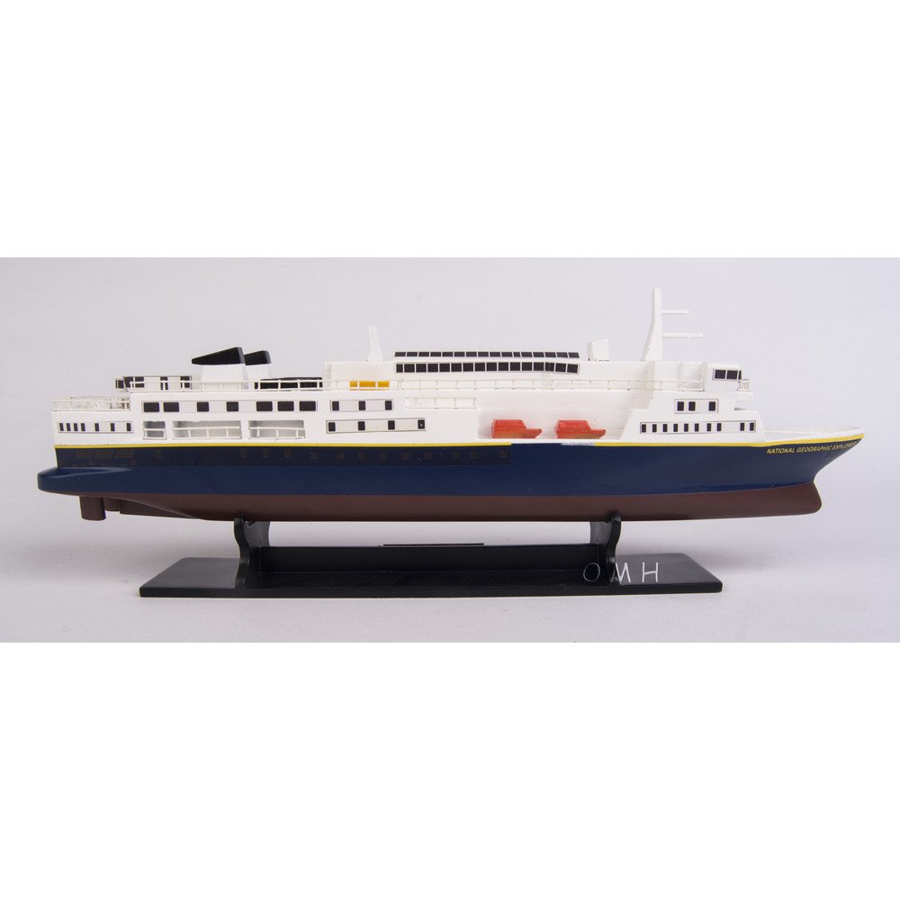 5" Unfinished Wood Hand Painted Model Boat