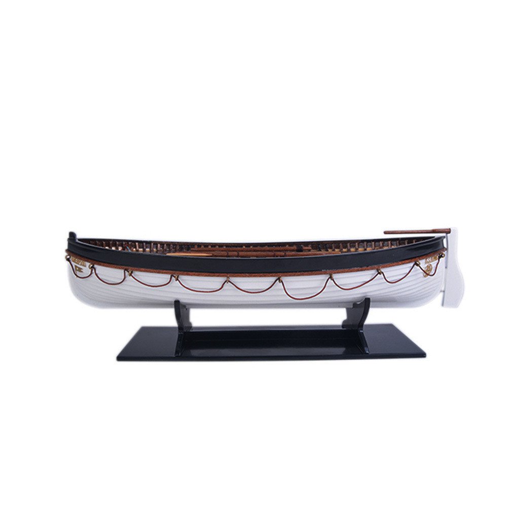 3" Unfinished Wood Hand Painted Model Boat