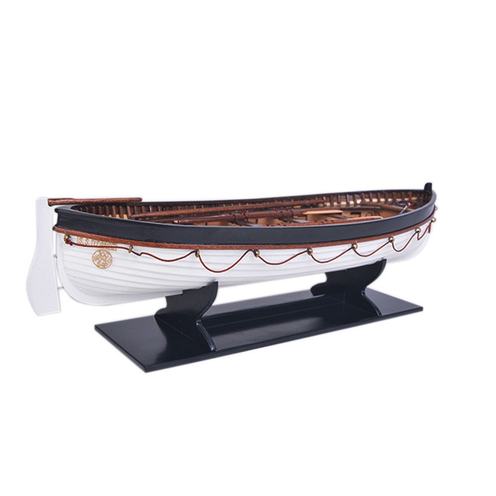 3" Unfinished Wood Hand Painted Model Boat