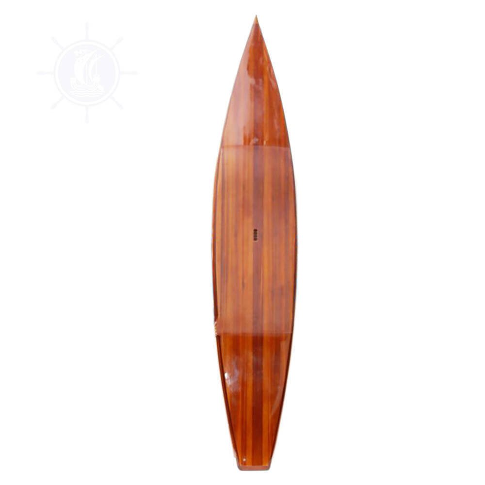 6" Unfinished Wood Hand Painted Model Boat