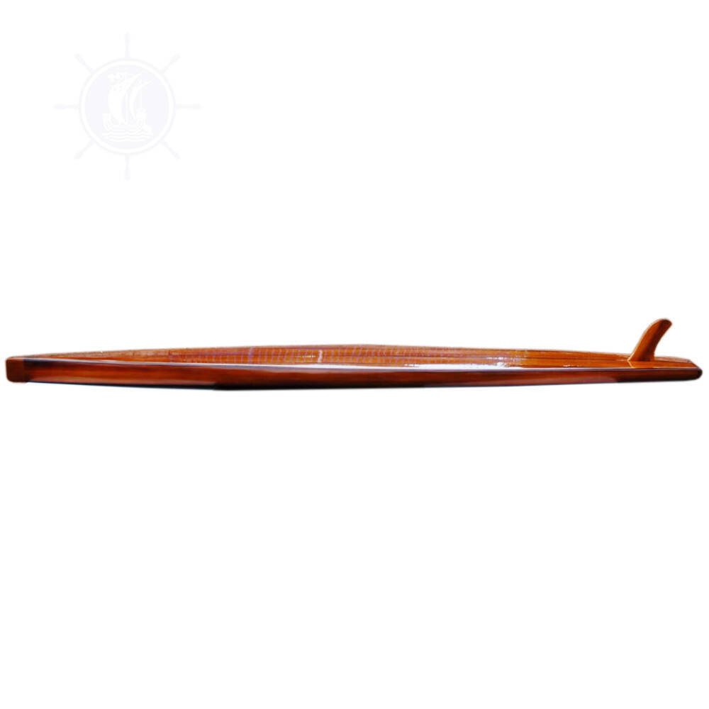 6" Unfinished Wood Hand Painted Model Boat