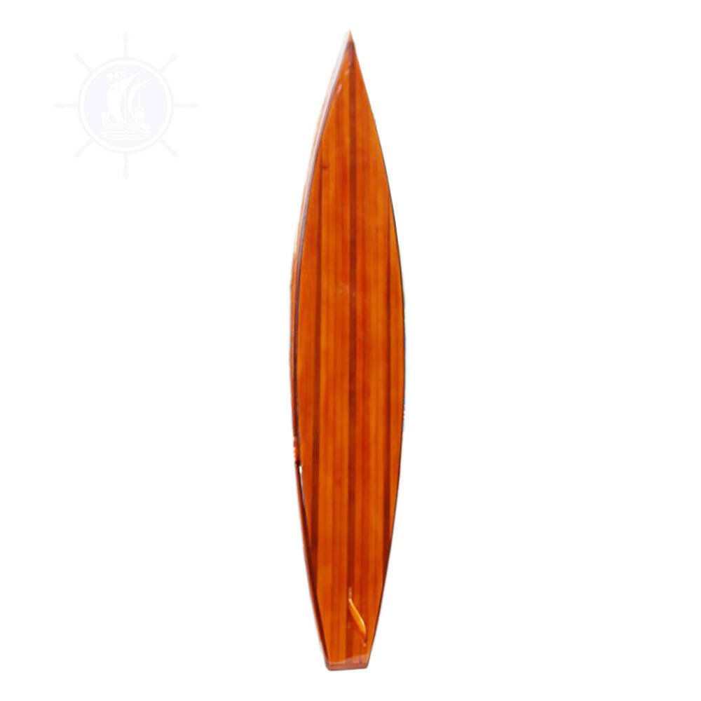 6" Unfinished Wood Hand Painted Model Boat
