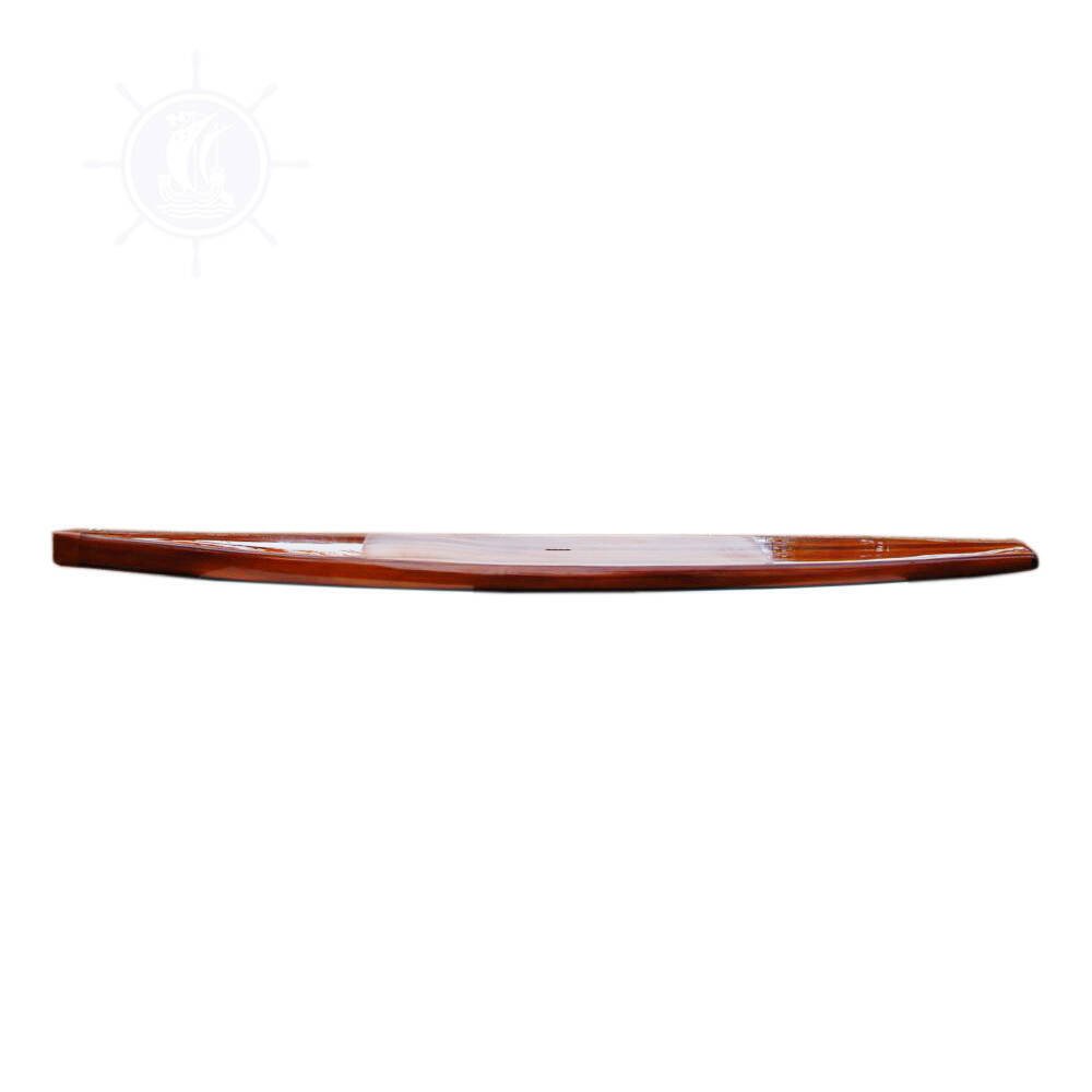 6" Unfinished Wood Hand Painted Model Boat