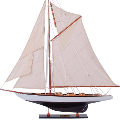 30" Unfinished Wood Hand Painted Model Boat - SKU 624670